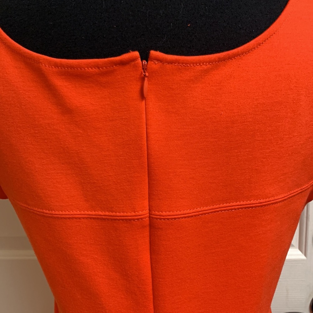Banana Republic Size 10 Orange Dress. 72% Polyester, 23% Rayon, 5% Spand… - Picture 8 of 9